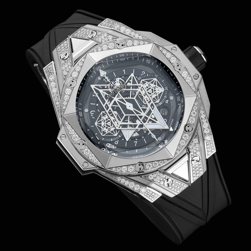 Hublot宇舶高仿手表全新BigBangSangBleuII刺青男士机械腕表