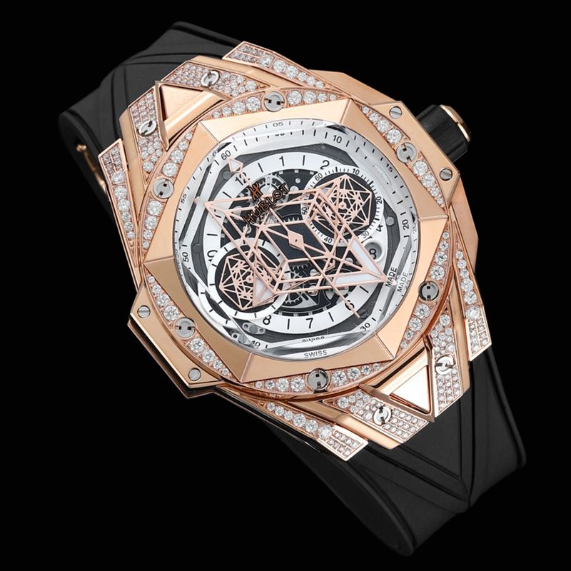 Hublot宇舶精仿手表手表全新BigBangSangBleuII刺青男士机械腕表