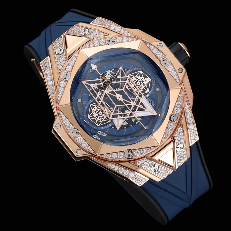 Hublot宇舶精仿手表手表全新BigBangSangBleuII刺青男士机械腕表