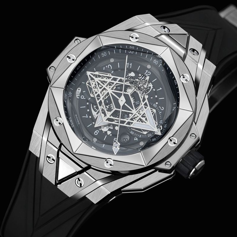 Hublot宇舶高仿手表全新BigBangSangBleuII刺青男士机械腕表