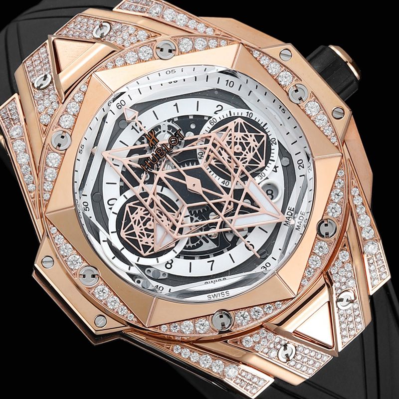 Hublot宇舶精仿手表手表全新BigBangSangBleuII刺青男士机械腕表