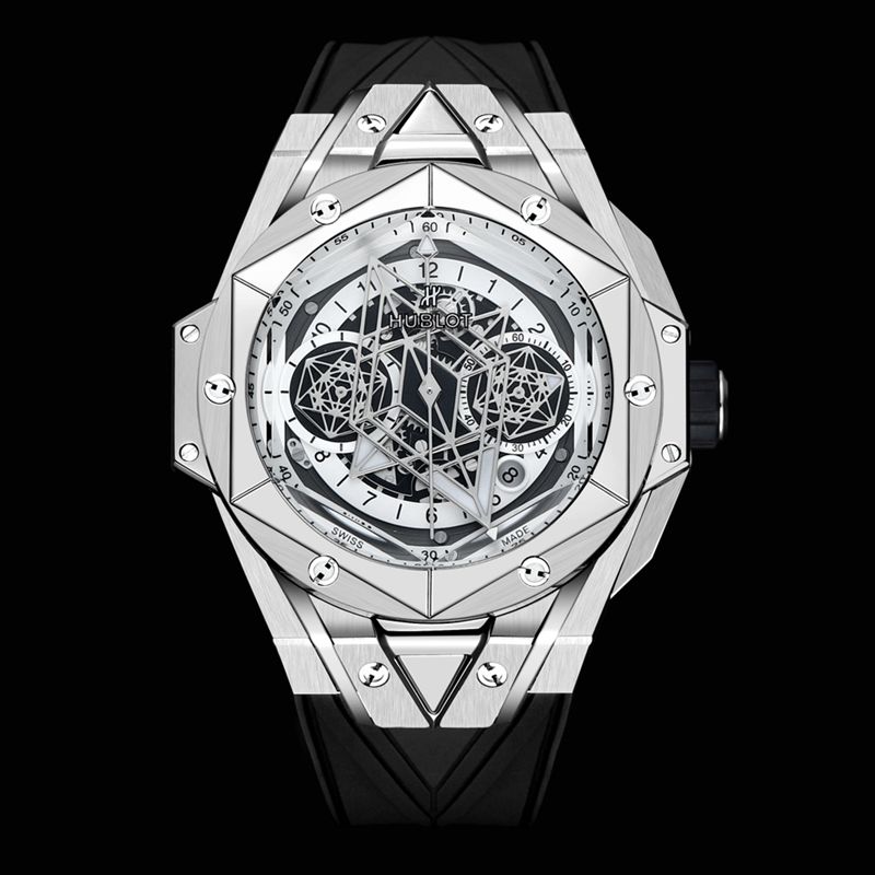 Hublot宇舶高仿手表全新BigBangSangBleuII刺青男士机械腕表